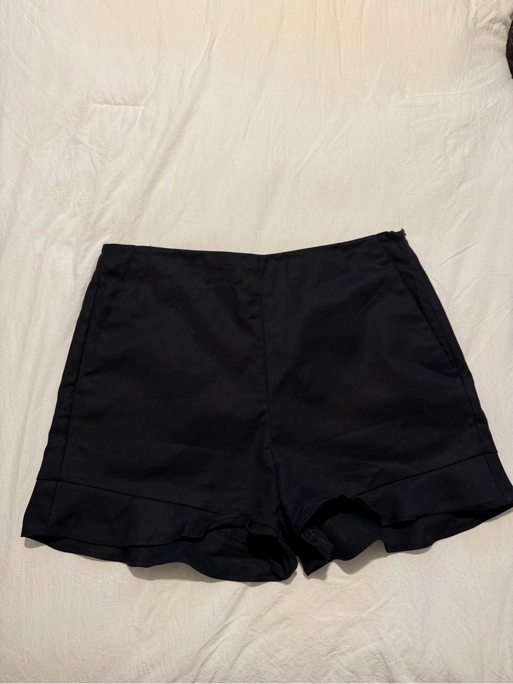 Zara High-Waisted Black Shorts - Large